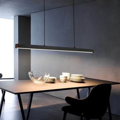 Modern Minimalist Dimmable Pendant Light LED Long Light Bar - Flare Shack