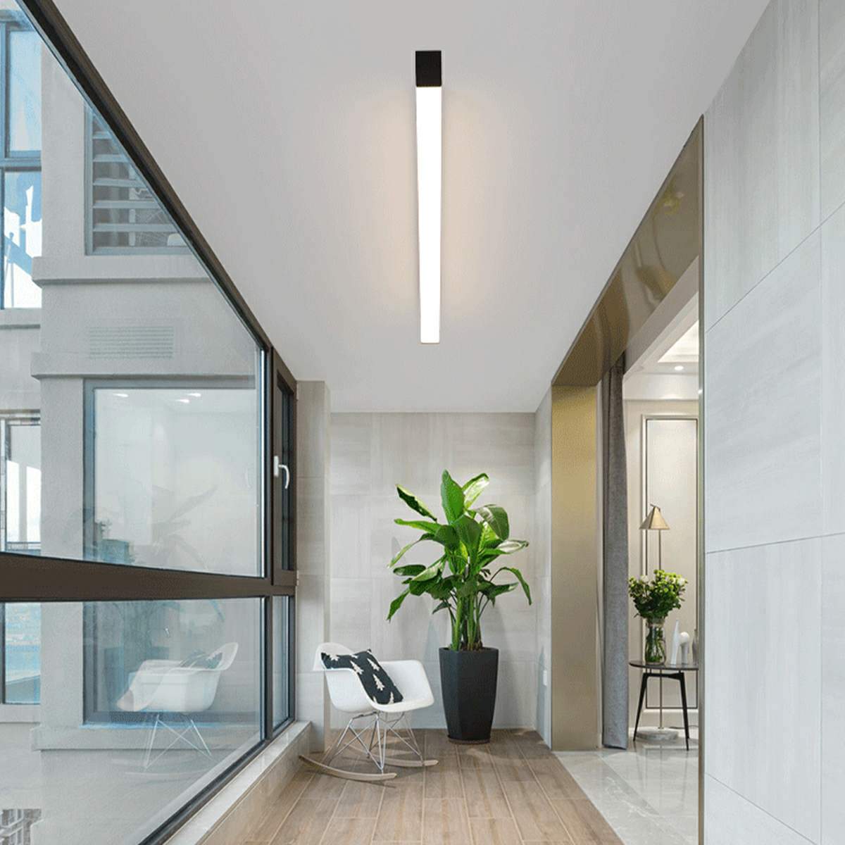 Modern Minimalist Dimming LED Long Strip Indoor Ceiling Light - Flare Shack