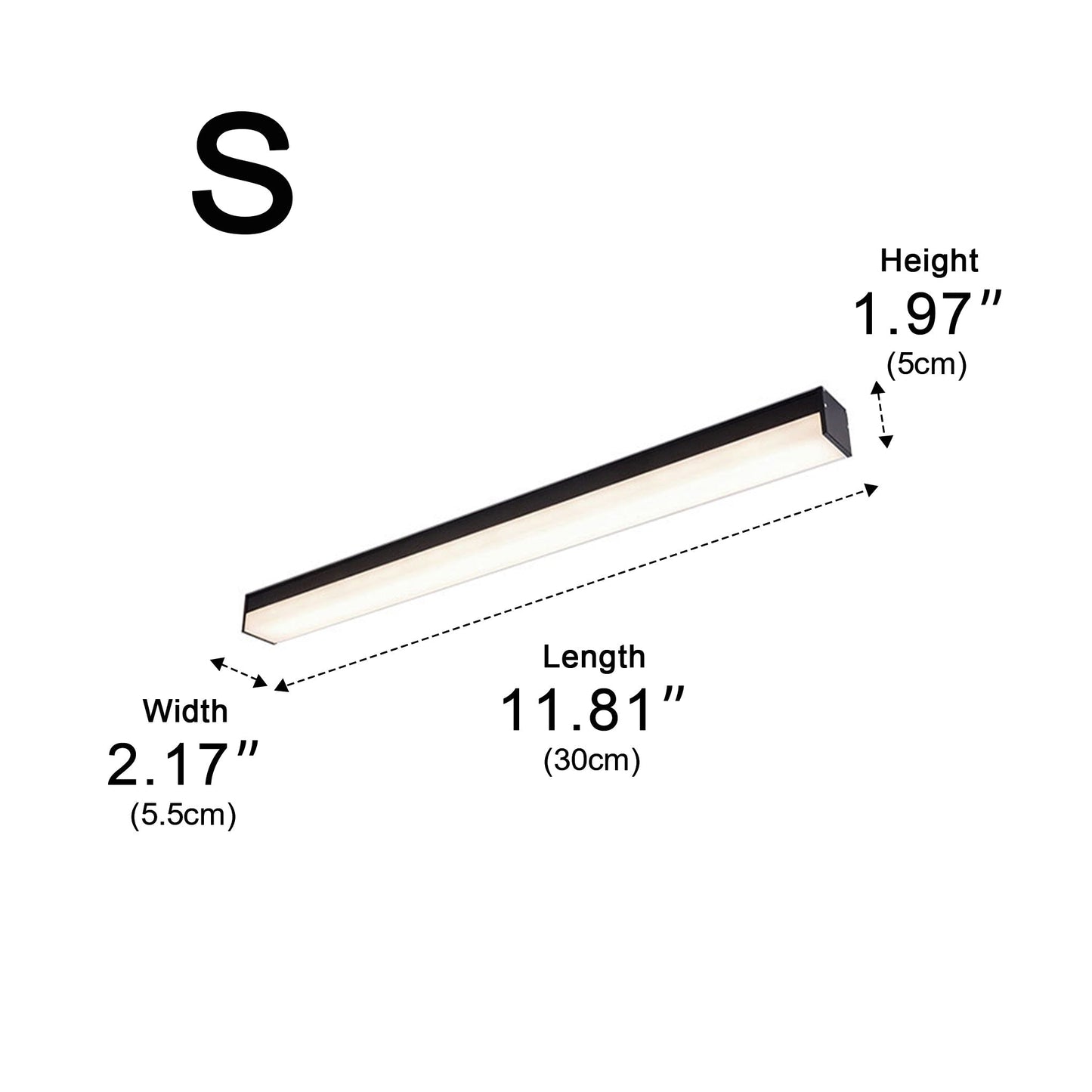 Modern Minimalist Long Strip Linear LED Ceiling Light