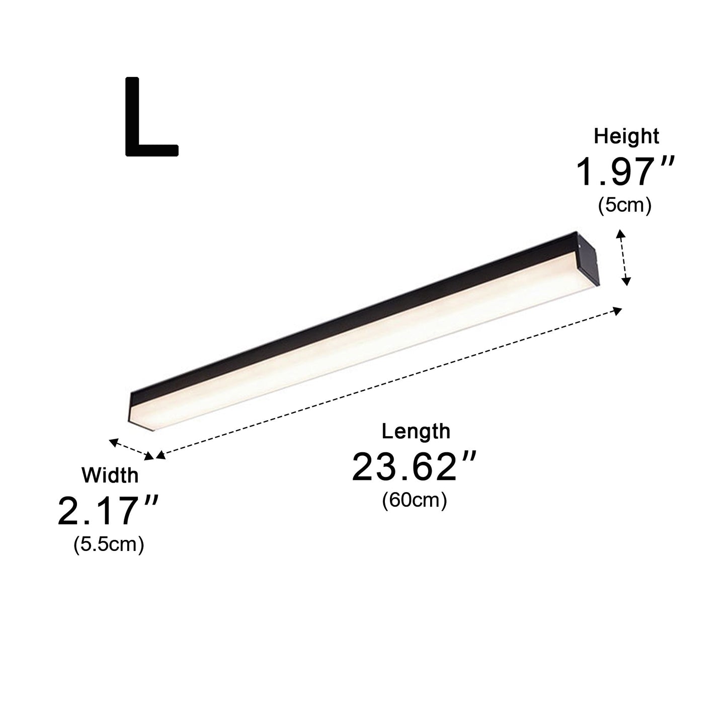Modern Minimalist Long Strip Linear LED Ceiling Light