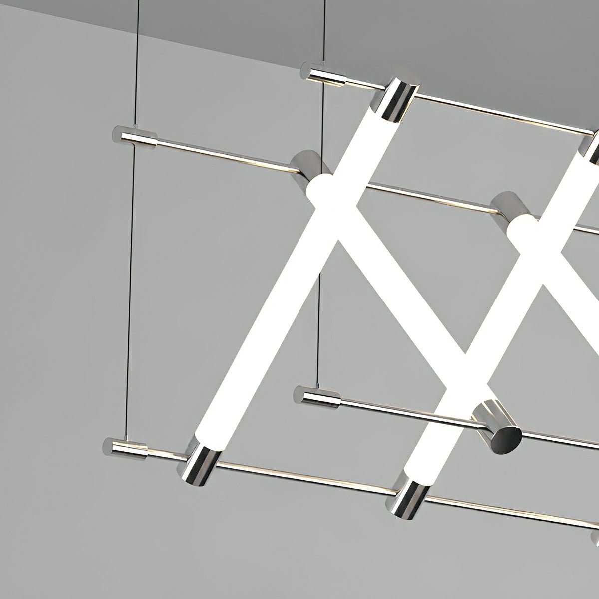 Modern Minimalist Fishbone Light Combination Bar Chandelier