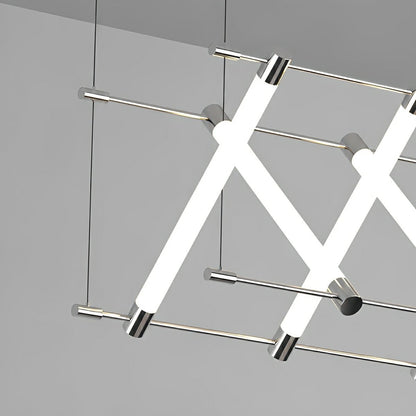 Modern Minimalist Fishbone Light Combination Bar Chandelier