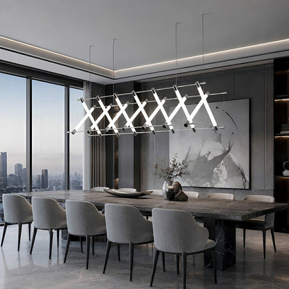 Modern Minimalist Fishbone Light Combination Bar Chandelier - Flare Shack