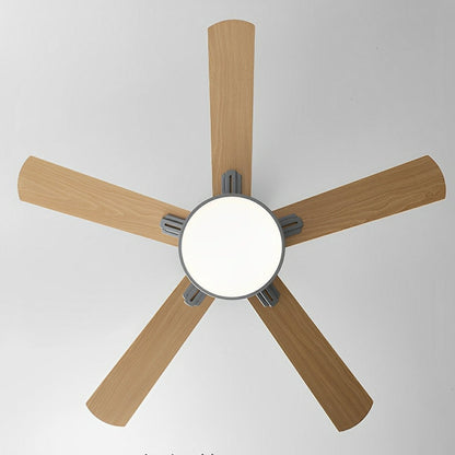 Modern Minimalist 6-Speed Reverse Frequency Conversion DC Motor Ceiling Fan Light