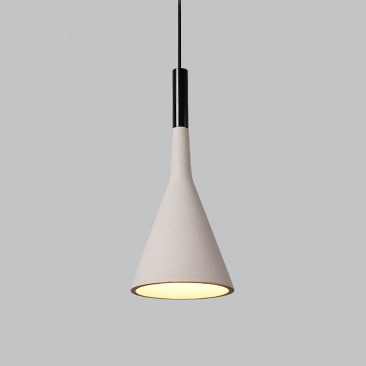 Modern Minimalist Funnel Indoor Cement Bar LED Pendant Lights - Flare Shack