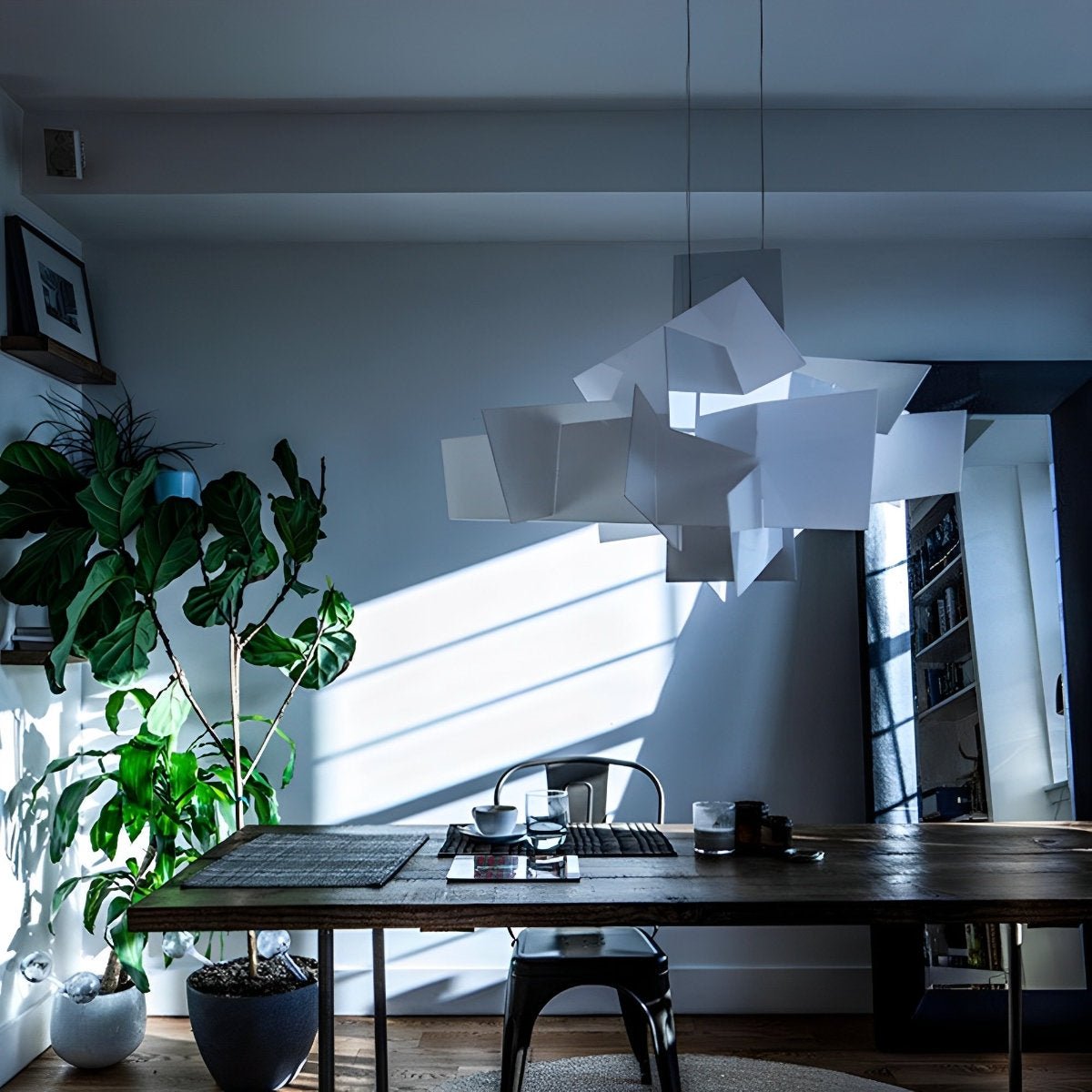 Modern Minimalist Geometric Art Pendant Light - Flare Shack