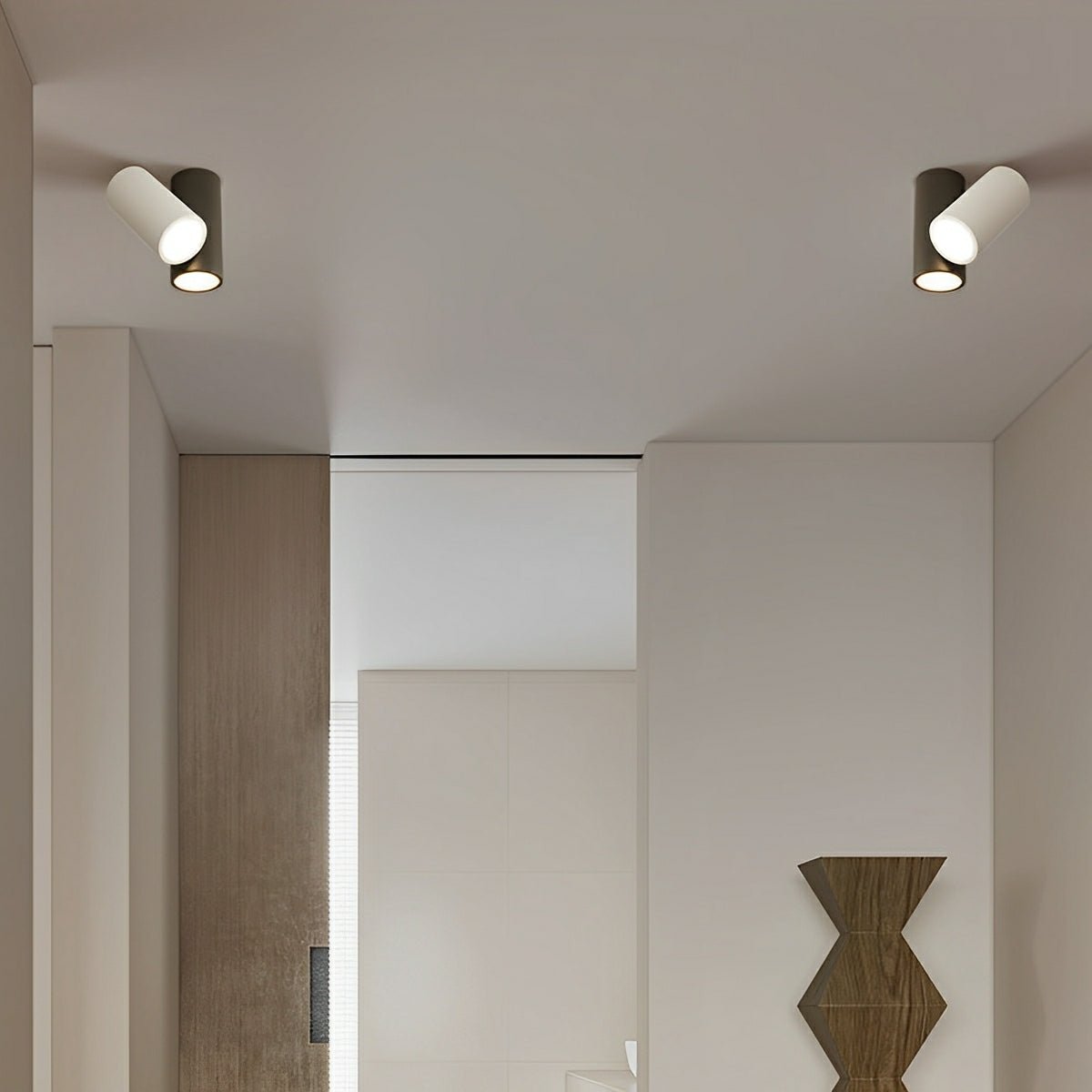 Modern Minimalist Geometric Cylinder LED Indoor Ceiling Light - Flare Shack
