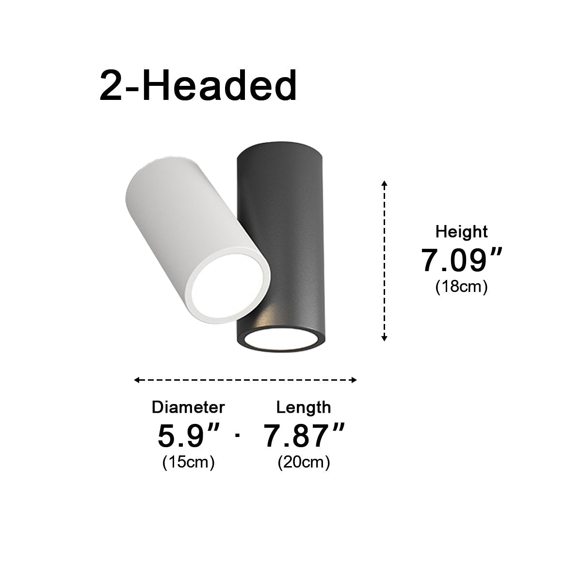 Modern Minimalist Geometric Cylinder LED Indoor Ceiling Light