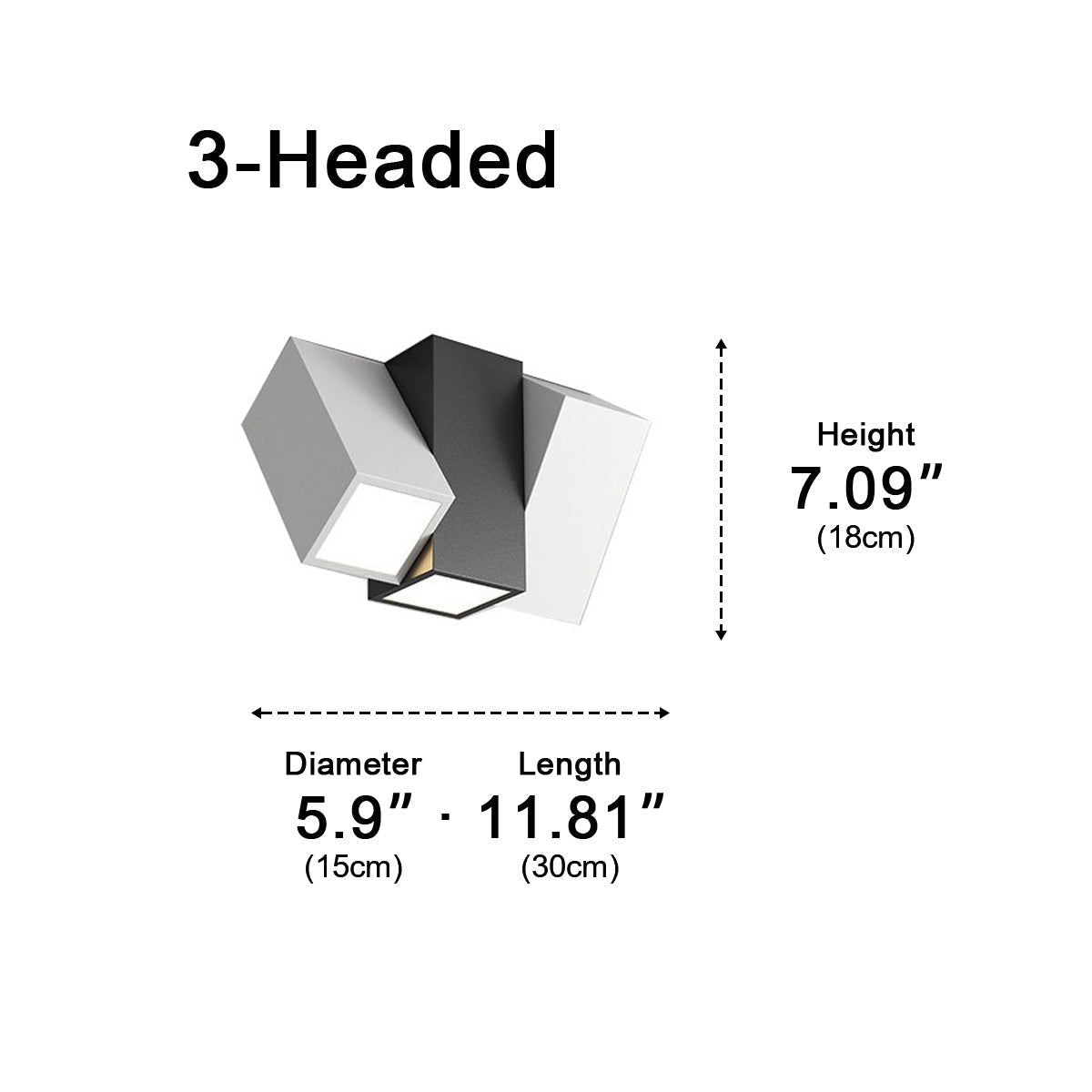 Modern Minimalist Geometric Cylinder LED Indoor Ceiling Light