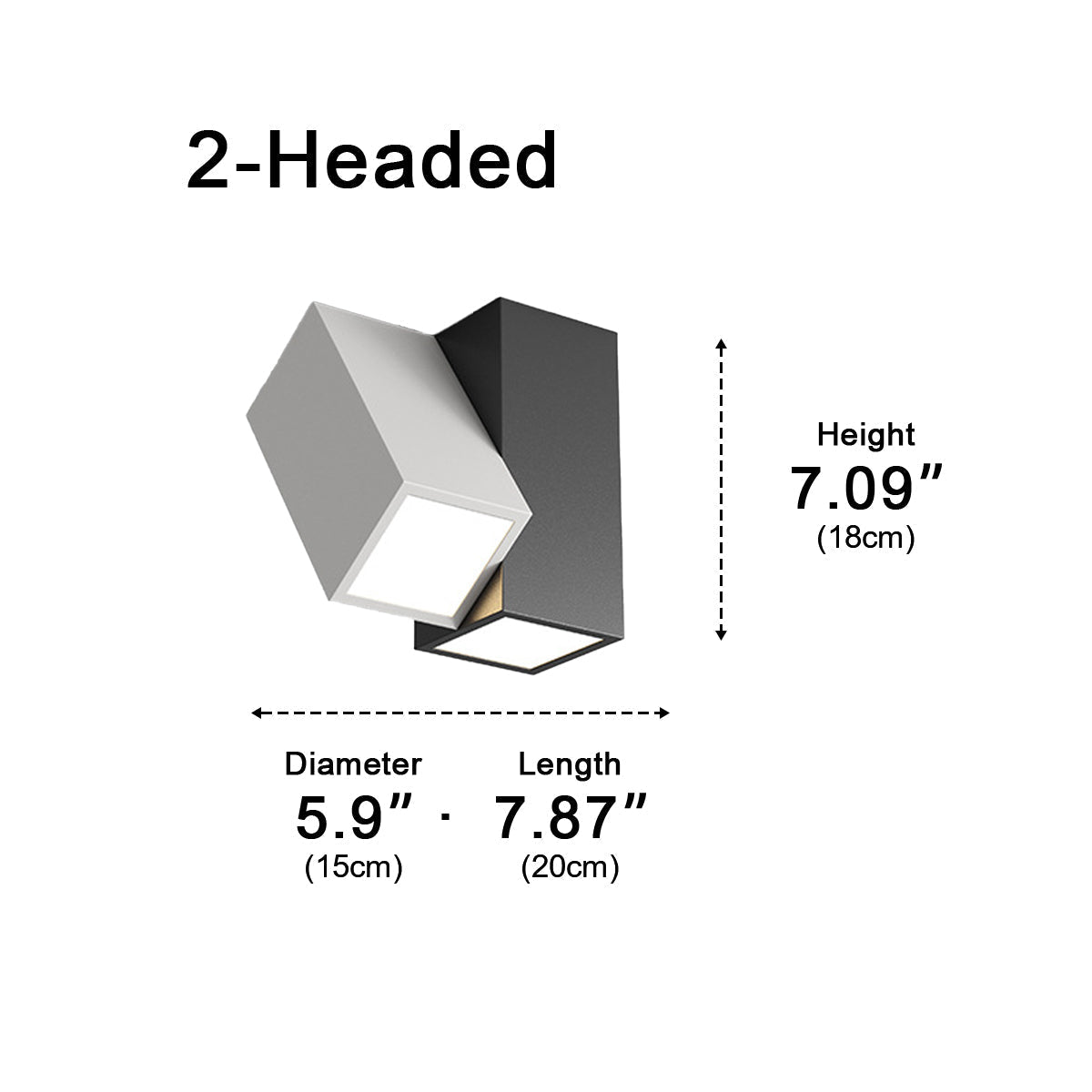 Modern Minimalist Geometric Cylinder LED Indoor Ceiling Light
