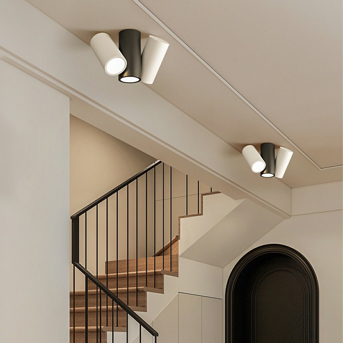 Modern Minimalist Geometric Cylinder LED Indoor Ceiling Light - Flare Shack