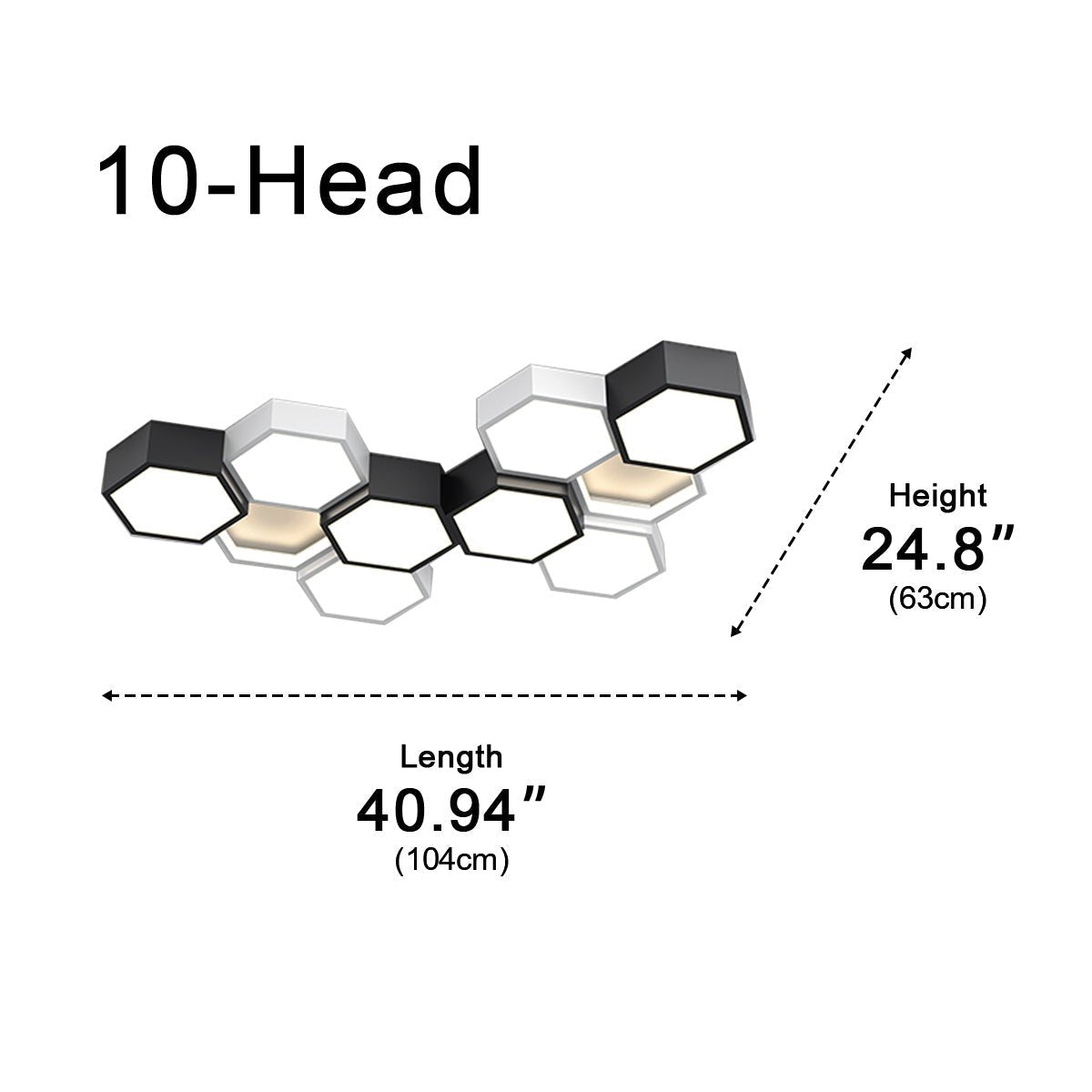 Modern Minimalist Geometric Hexagon LED Indoor Ceiling Light