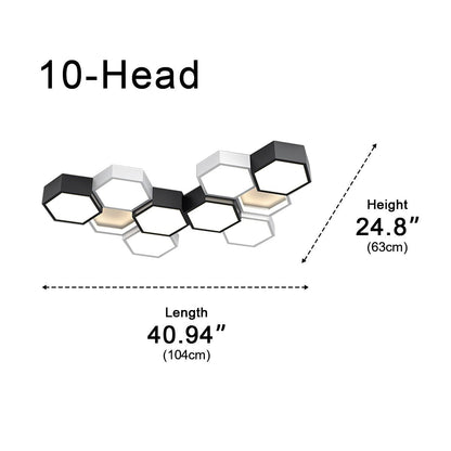 Modern Minimalist Geometric Hexagon LED Indoor Ceiling Light