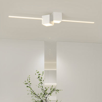 Modern Minimalist Geometric LED Long Strip Indoor Ceiling Light