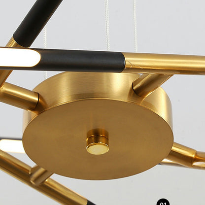 Modern Minimalist Geometric LED Long Strip Indoor Chandeliers