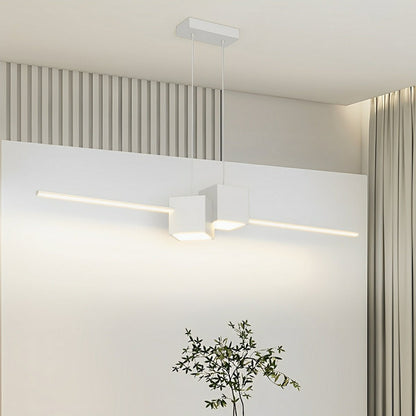 Modern Minimalist Geometric LED Long Strip Indoor Pendant Lights - Flare Shack