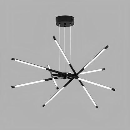 Modern Minimalist Geometric LED Long Strip Indoor Pendant Lights - Flare Shack