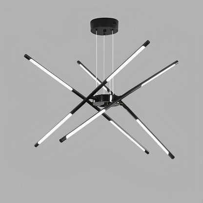 Modern Minimalist Geometric LED Long Strip Indoor Pendant Lights - Flare Shack
