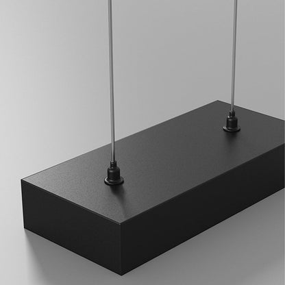 Modern Minimalist Geometric LED Long Strip Indoor Pendant Lights