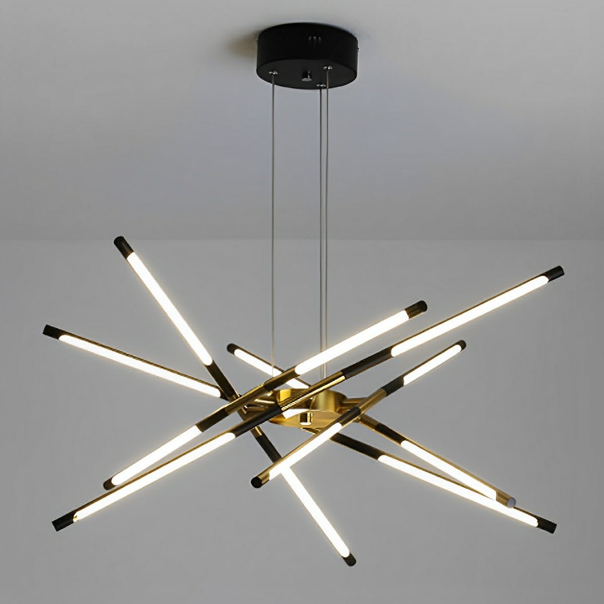 Modern Minimalist Geometric LED Long Strip Indoor Chandeliers