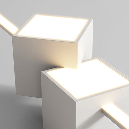 Modern Minimalist Geometric LED Long Strip Indoor Pendant Lights