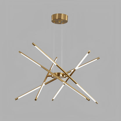 Modern Minimalist Geometric LED Long Strip Indoor Pendant Lights - Flare Shack