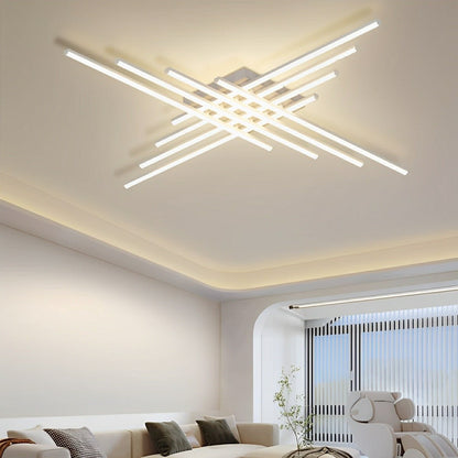 Modern Minimalist Geometric Long Strip LED Ceiling Light - Flare Shack