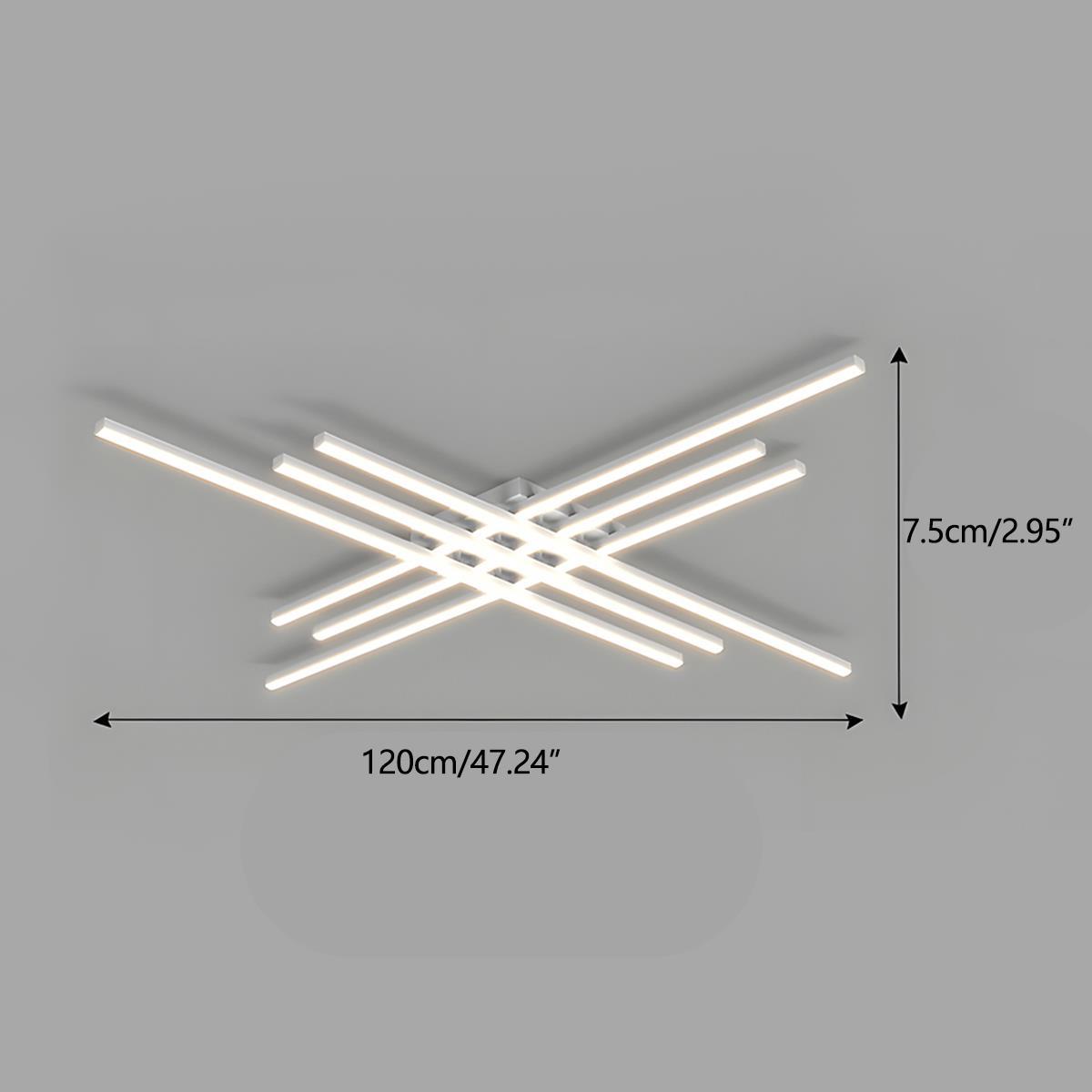 Modern Minimalist Geometric Long Strip LED Ceiling Light