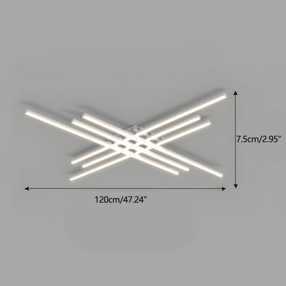 Modern Minimalist Geometric Long Strip LED Ceiling Light