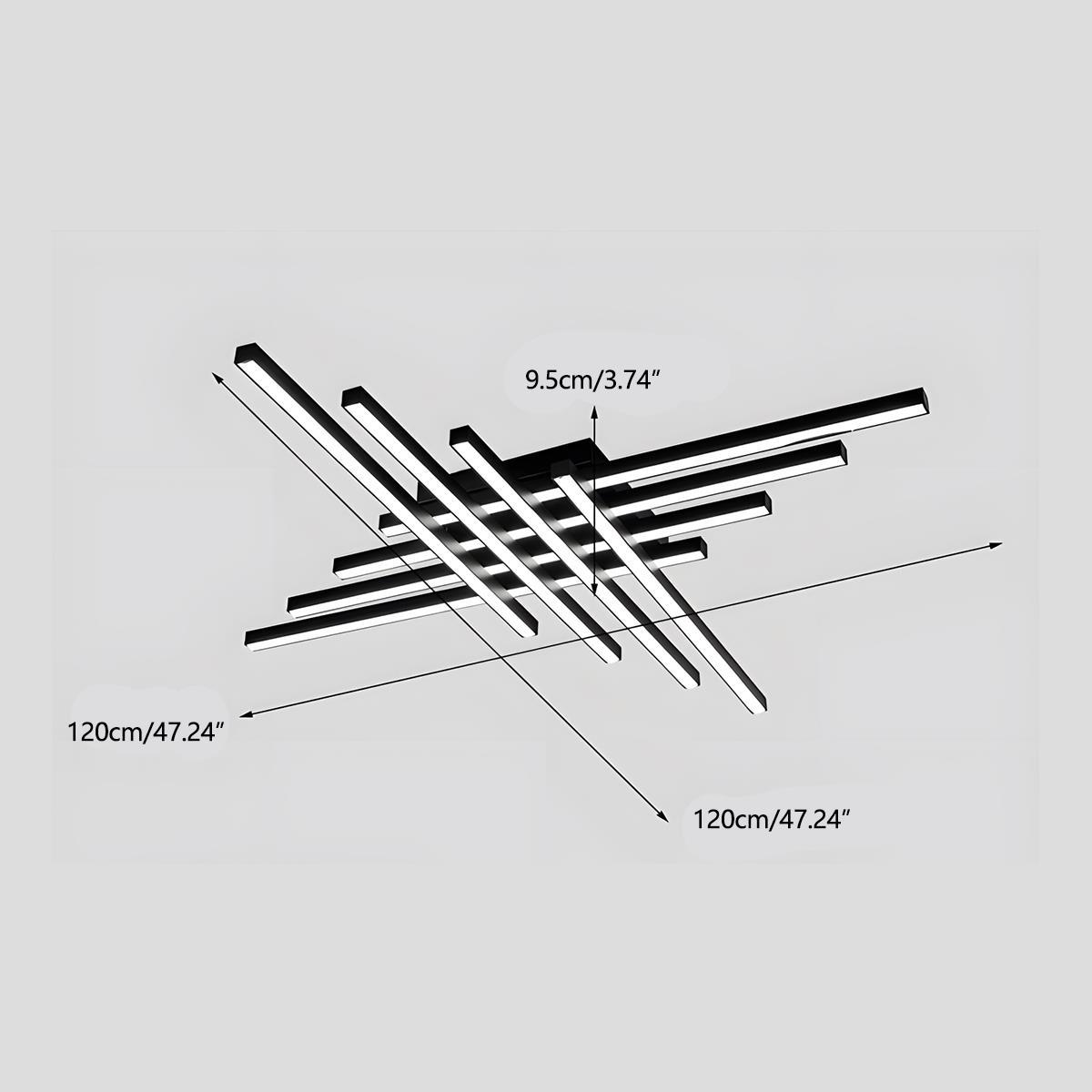 Modern Minimalist Geometric Long Strip LED Ceiling Light