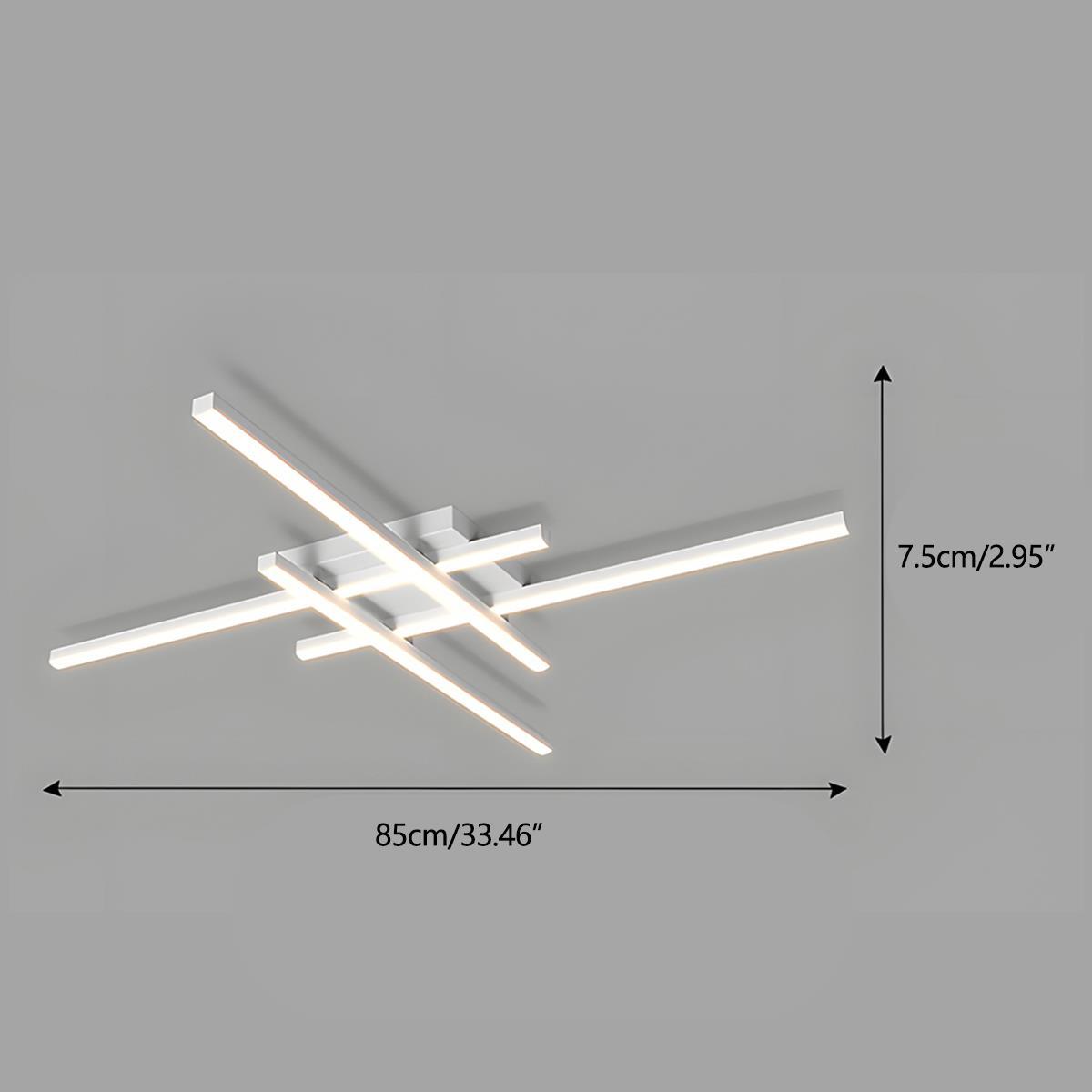 Modern Minimalist Geometric Long Strip LED Ceiling Light