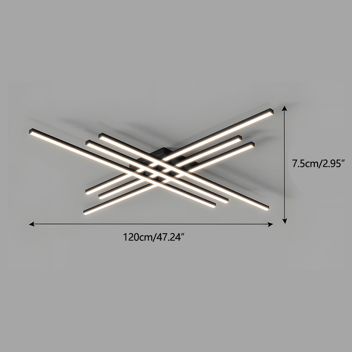Modern Minimalist Geometric Long Strip LED Ceiling Light
