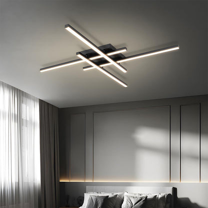 Modern Minimalist Geometric Long Strip LED Ceiling Light - Flare Shack