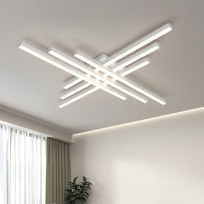 Modern Minimalist Geometric Long Strip LED Ceiling Light - Flare Shack
