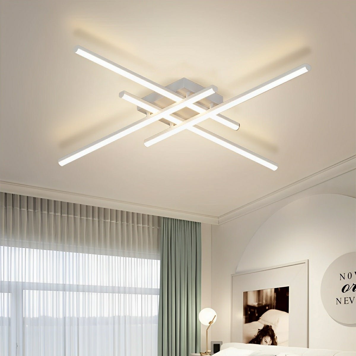 Modern Minimalist Geometric Long Strip LED Ceiling Light - Flare Shack