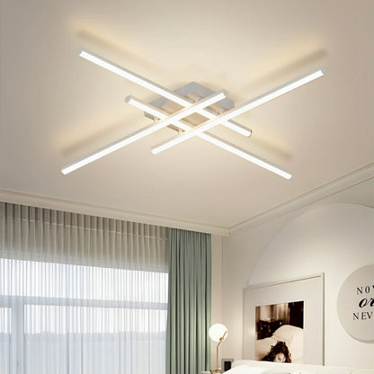 Modern Minimalist Geometric Long Strip LED Ceiling Light - Flare Shack