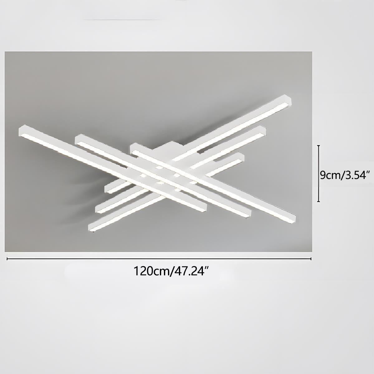 Modern Minimalist Geometric Long Strip LED Ceiling Light