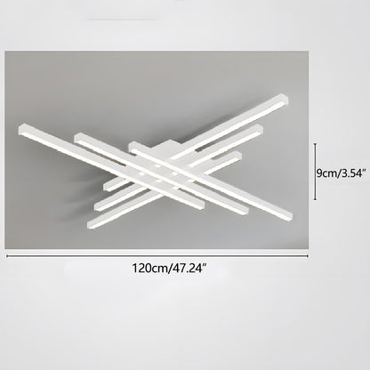 Modern Minimalist Geometric Long Strip LED Ceiling Light
