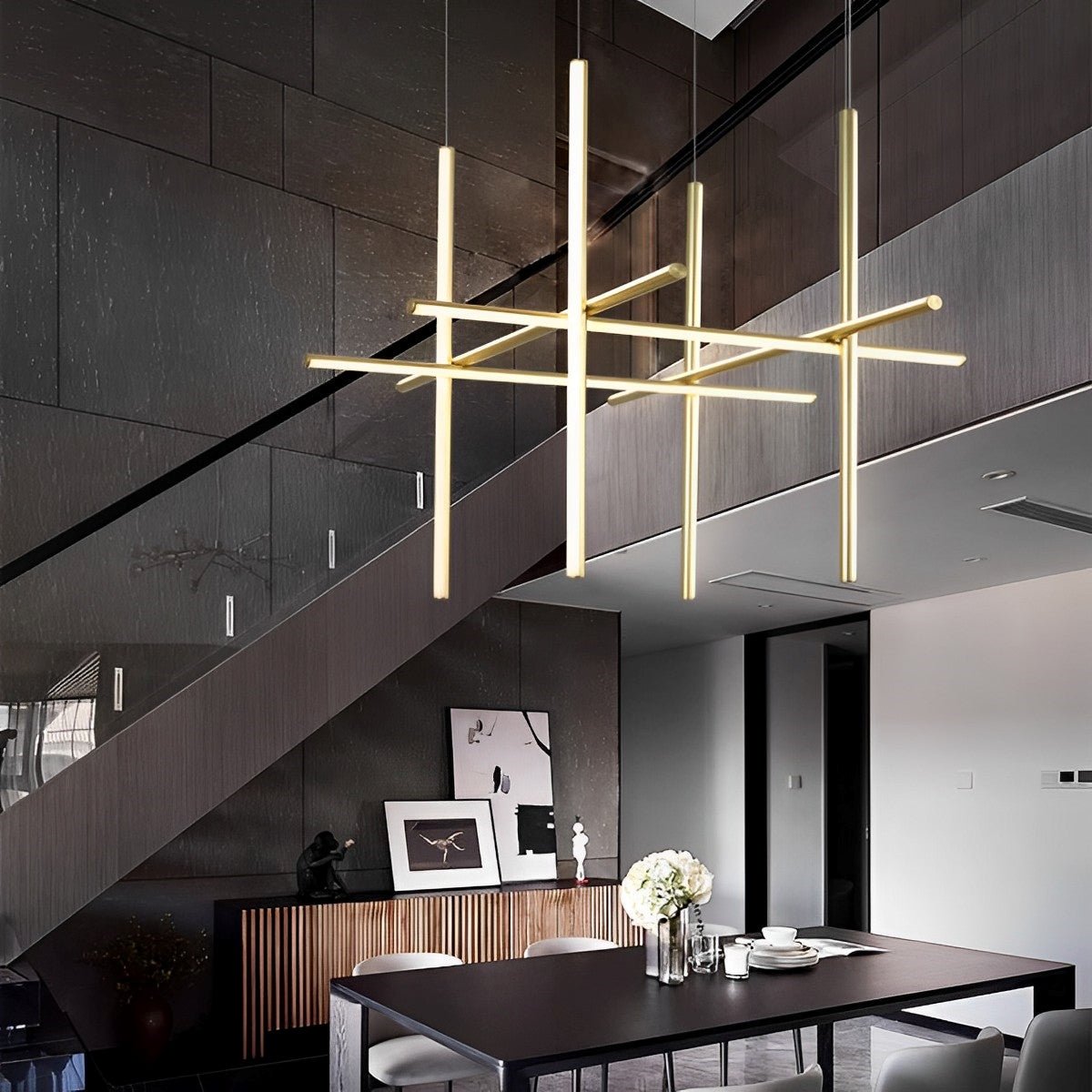 Modern Minimalist Geometric Outline Lines Light Pendant Lights - Flare Shack