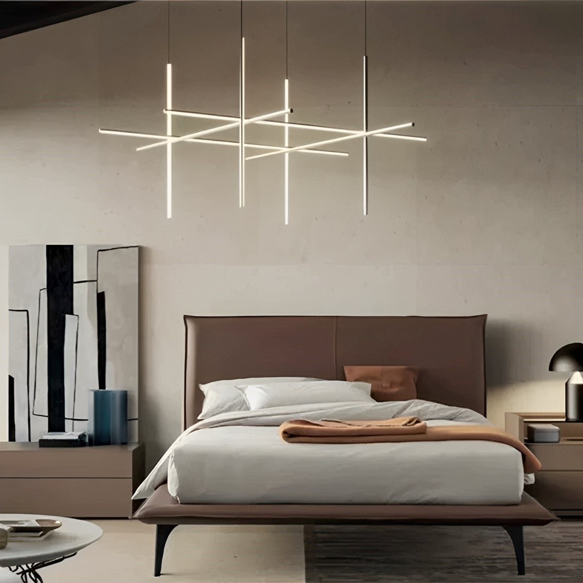 Modern Minimalist Geometric Outline Lines Light Pendant Lights - Flare Shack