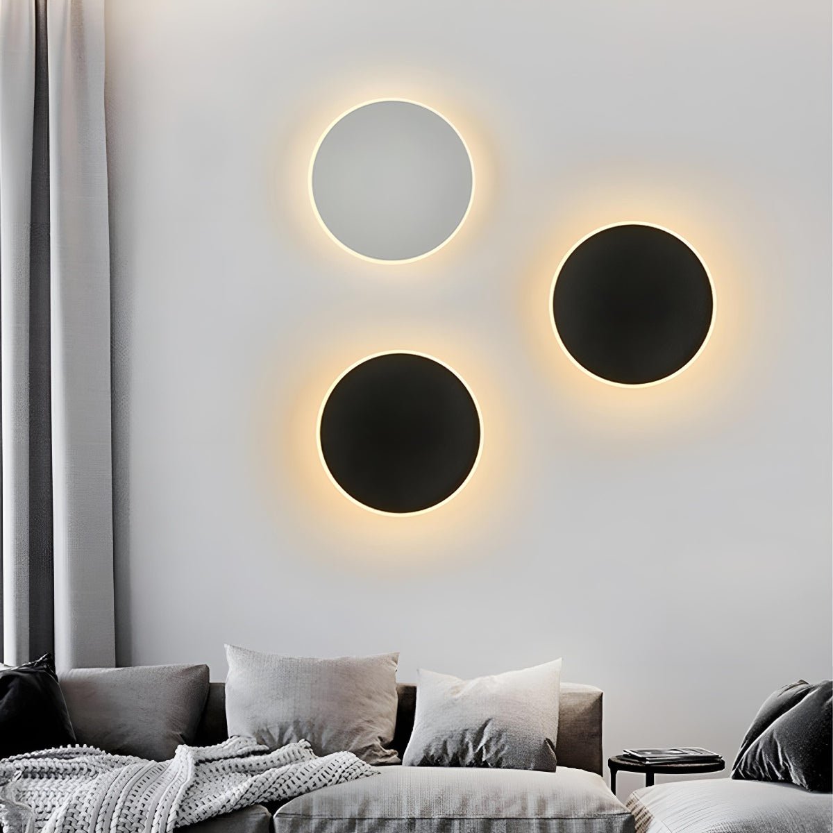 Modern Minimalist Geometric Touch Sensor LED Wall Sconce