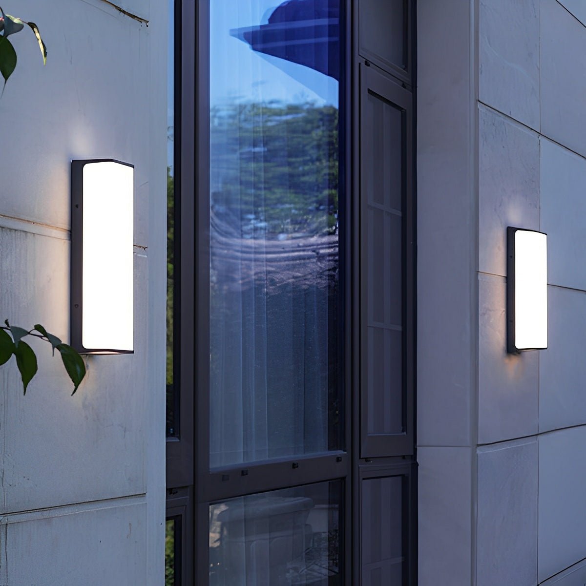 Modern Minimalist Geometric Waterproof Outdoor LED Porch Wall Lights - Flare Shack