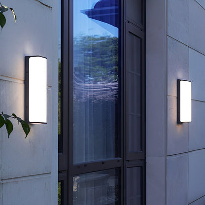 Modern Minimalist Geometric Waterproof Outdoor LED Porch Wall Lights - Flare Shack