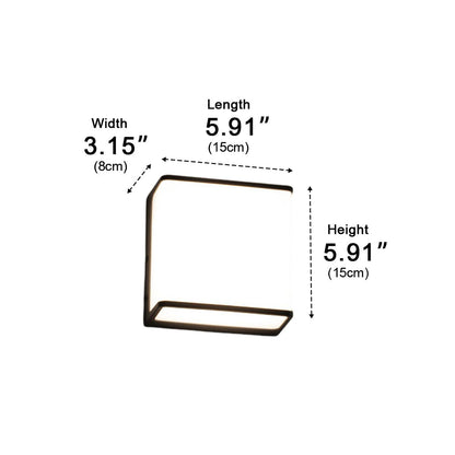 Modern Minimalist Geometric Waterproof Outdoor LED Porch Wall Lights