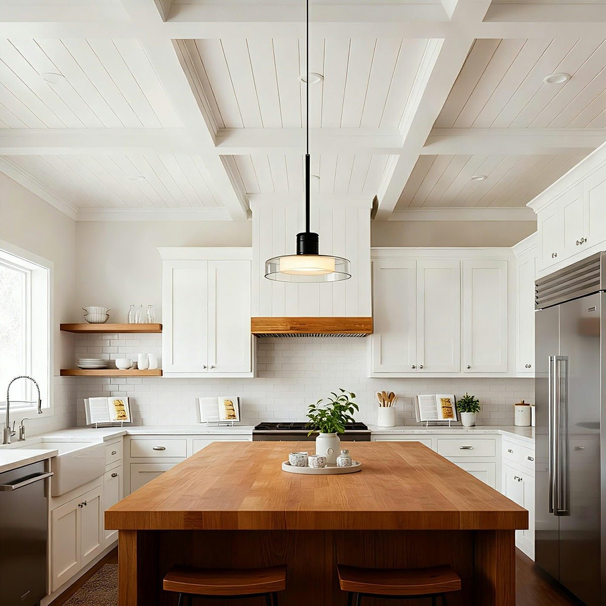 Modern Minimalist Glass Indoor Bar Pendant Lights - Flare Shack