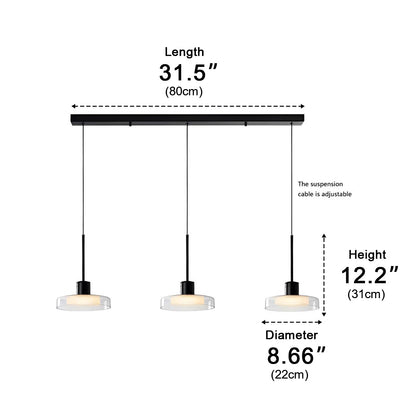 Modern Minimalist Glass Indoor Bar Pendant Lights