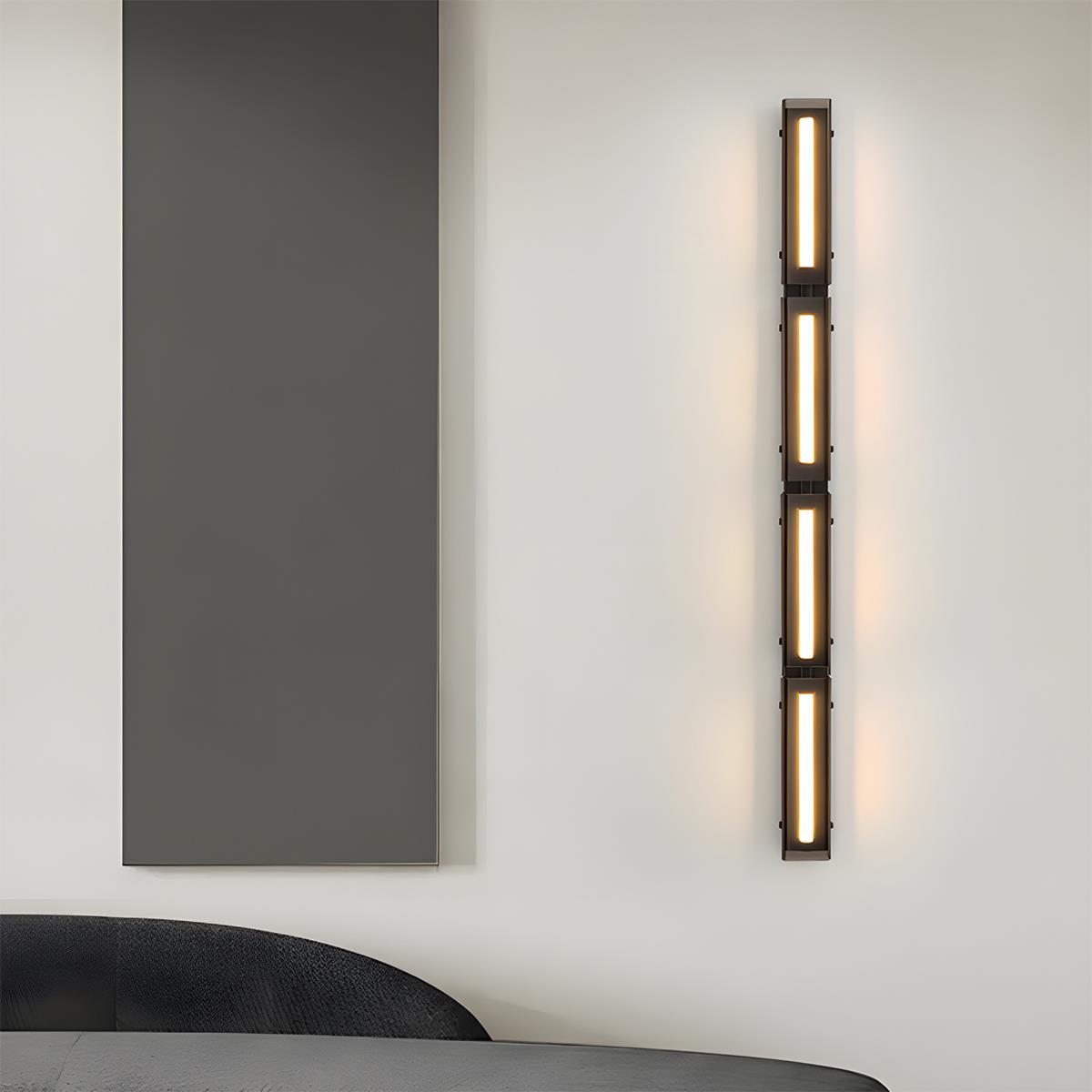 Modern Minimalist Glass Long Strip LED Indoor Wall Sconce - Flare Shack