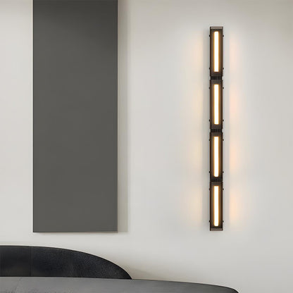 Modern Minimalist Glass Long Strip LED Indoor Wall Sconce - Flare Shack