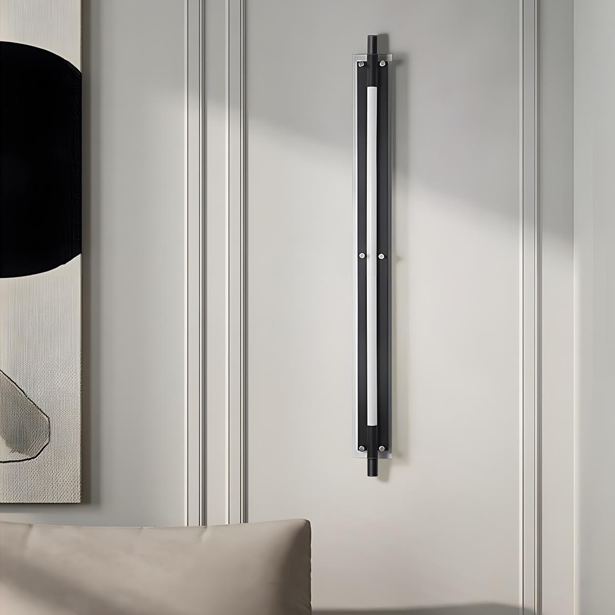 Modern Minimalist Glass Long Strip LED Indoor Wall Sconce