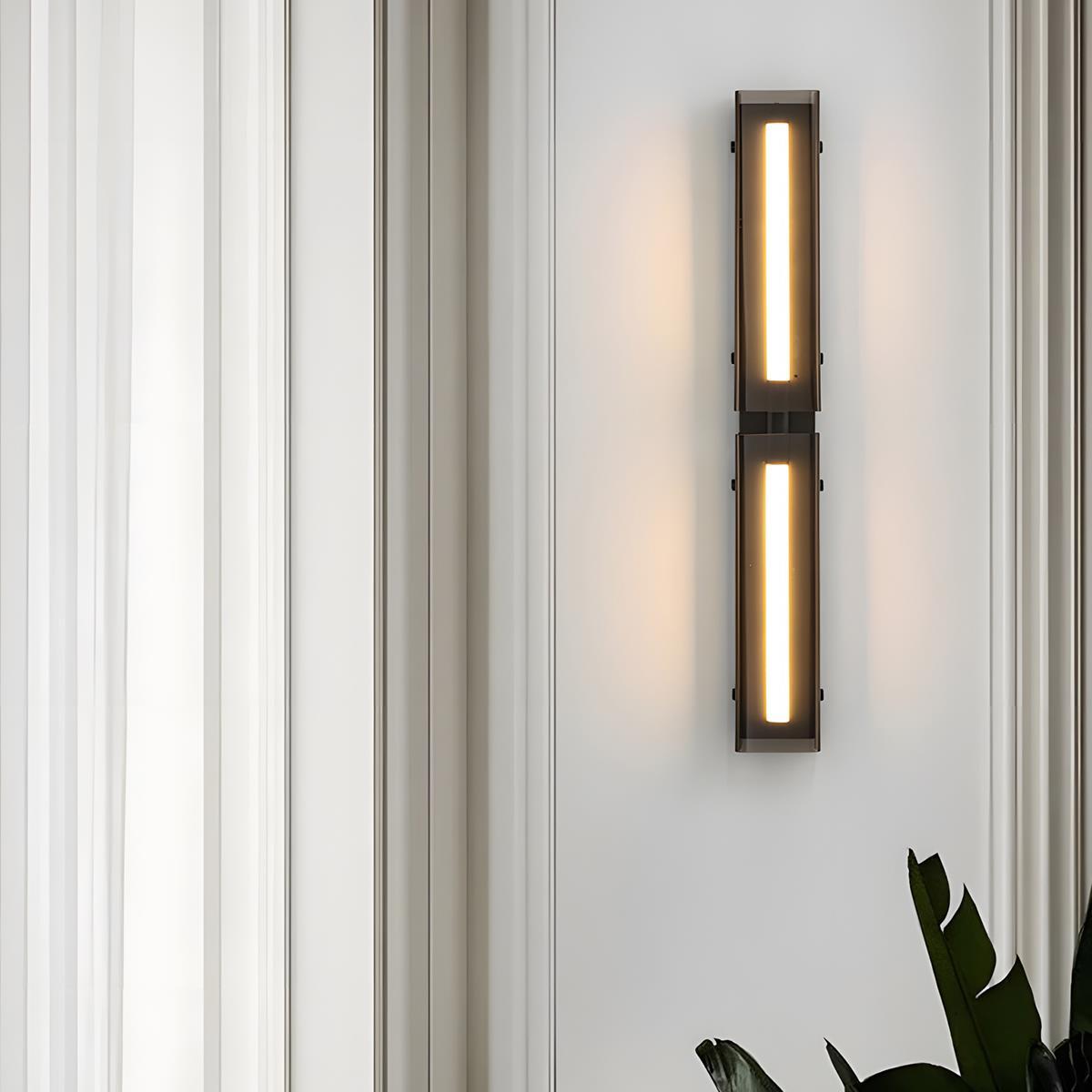 Modern Minimalist Glass Long Strip LED Indoor Wall Sconce